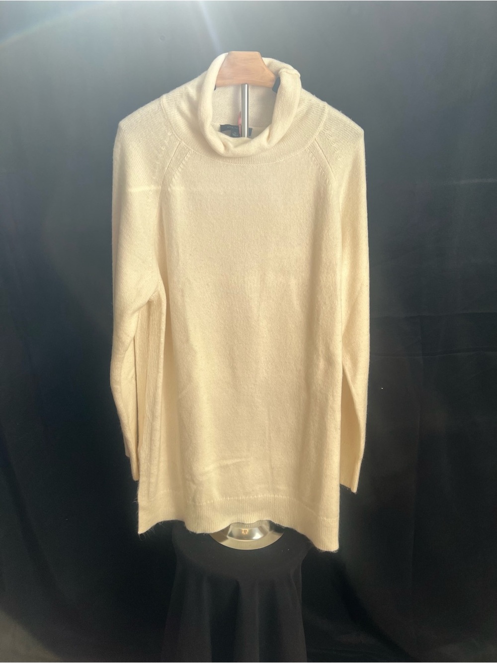 Ann Taylor Cream Turtleneck Sweater